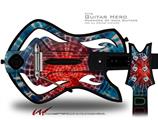 Tie Dye Bulls Eye 100 Decal Style Skin - fits Warriors Of Rock Guitar Hero Guitar (GUITAR NOT INCLUDED)