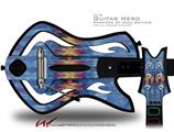 Tie Dye Spine 104 Decal Style Skin - fits Warriors Of Rock Guitar Hero Guitar (GUITAR NOT INCLUDED)