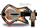 Tie Dye Star 103 Decal Style Skin - fits Warriors Of Rock Guitar Hero Guitar (GUITAR NOT INCLUDED)