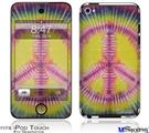 iPod Touch 4G Decal Style Vinyl Skin - Tie Dye Peace Sign 104