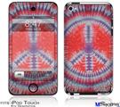 iPod Touch 4G Decal Style Vinyl Skin - Tie Dye Peace Sign 105