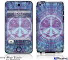 iPod Touch 4G Decal Style Vinyl Skin - Tie Dye Peace Sign 106