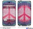 iPod Touch 4G Decal Style Vinyl Skin - Tie Dye Peace Sign 108