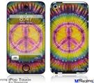 iPod Touch 4G Decal Style Vinyl Skin - Tie Dye Peace Sign 109