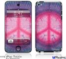 iPod Touch 4G Decal Style Vinyl Skin - Tie Dye Peace Sign 110