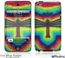 iPod Touch 4G Decal Style Vinyl Skin - Tie Dye Dragonfly