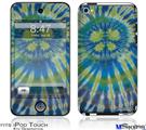 iPod Touch 4G Decal Style Vinyl Skin - Tie Dye Peace Sign Swirl