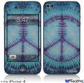 iPhone 4 Decal Style Vinyl Skin - Tie Dye Peace Sign 107 (DOES NOT fit newer iPhone 4S)