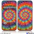 iPhone 4 Decal Style Vinyl Skin - Tie Dye Swirl 102 (DOES NOT fit newer iPhone 4S)