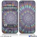 iPhone 4 Decal Style Vinyl Skin - Tie Dye Swirl 103 (DOES NOT fit newer iPhone 4S)