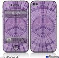 iPhone 4 Decal Style Vinyl Skin - Tie Dye Peace Sign 112 (DOES NOT fit newer iPhone 4S)