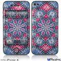 iPhone 4 Decal Style Vinyl Skin - Tie Dye Star 102 (DOES NOT fit newer iPhone 4S)