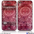 iPhone 4 Decal Style Vinyl Skin - Tie Dye Happy 102 (DOES NOT fit newer iPhone 4S)