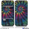 iPhone 4 Decal Style Vinyl Skin - Tie Dye Swirl 105 (DOES NOT fit newer iPhone 4S)