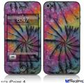 iPhone 4 Decal Style Vinyl Skin - Tie Dye Swirl 106 (DOES NOT fit newer iPhone 4S)