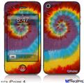 iPhone 4 Decal Style Vinyl Skin - Tie Dye Swirl 108 (DOES NOT fit newer iPhone 4S)