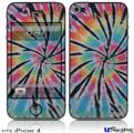 iPhone 4 Decal Style Vinyl Skin - Tie Dye Swirl 109 (DOES NOT fit newer iPhone 4S)