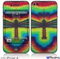iPhone 4 Decal Style Vinyl Skin - Tie Dye Dragonfly (DOES NOT fit newer iPhone 4S)