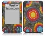 Tie Dye Circles 100 - Decal Style Skin fits Amazon Kindle 3 Keyboard (with 6 inch display)