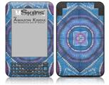 Tie Dye Circles and Squares 100 - Decal Style Skin fits Amazon Kindle 3 Keyboard (with 6 inch display)