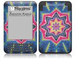 Tie Dye Star 101 - Decal Style Skin fits Amazon Kindle 3 Keyboard (with 6 inch display)