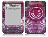 Tie Dye Happy 100 - Decal Style Skin fits Amazon Kindle 3 Keyboard (with 6 inch display)