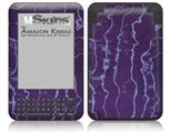 Tie Dye White Lightning - Decal Style Skin fits Amazon Kindle 3 Keyboard (with 6 inch display)