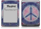 Tie Dye Peace Sign 101 - Decal Style Skin (fits Amazon Kindle Touch Skin)
