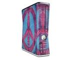 Tie Dye Peace Sign 100 Decal Style Skin for XBOX 360 Slim Vertical