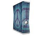 Tie Dye Peace Sign 107 Decal Style Skin for XBOX 360 Slim Vertical
