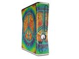 Tie Dye Peace Sign 111 Decal Style Skin for XBOX 360 Slim Vertical
