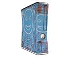 Tie Dye Happy 101 Decal Style Skin for XBOX 360 Slim Vertical