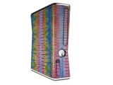 Tie Dye Spine 102 Decal Style Skin for XBOX 360 Slim Vertical