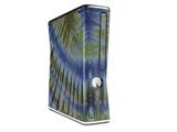 Tie Dye Green Stripes Decal Style Skin for XBOX 360 Slim Vertical