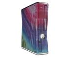 Tie Dye Pink Stripes Decal Style Skin for XBOX 360 Slim Vertical