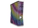 Tie Dye Pink and Yellow Stripes Decal Style Skin for XBOX 360 Slim Vertical