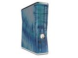 Tie Dye All Blue Stripes Decal Style Skin for XBOX 360 Slim Vertical