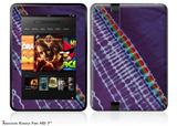 Tie Dye Alls Purple Decal Style Skin fits 2012 Amazon Kindle Fire HD 7 inch