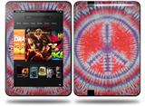 Tie Dye Peace Sign 105 Decal Style Skin fits Amazon Kindle Fire HD 8.9 inch