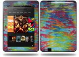 Tie Dye Tiger 100 Decal Style Skin fits Amazon Kindle Fire HD 8.9 inch
