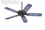 Tie Dye Swirl 101 - Ceiling Fan Skin Kit fits most 52 inch fans (FAN and BLADES SOLD SEPARATELY)