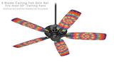 Tie Dye Swirl 102 - Ceiling Fan Skin Kit fits most 52 inch fans (FAN and BLADES SOLD SEPARATELY)