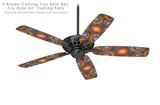 Tie Dye Circles 100 - Ceiling Fan Skin Kit fits most 52 inch fans (FAN and BLADES SOLD SEPARATELY)