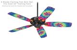 Tie Dye Swirl 104 - Ceiling Fan Skin Kit fits most 52 inch fans (FAN and BLADES SOLD SEPARATELY)