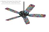 Tie Dye Swirl 109 - Ceiling Fan Skin Kit fits most 52 inch fans (FAN and BLADES SOLD SEPARATELY)