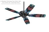 Phat Dyes - Heart - 102 - Ceiling Fan Skin Kit fits most 52 inch fans (FAN and BLADES SOLD SEPARATELY)