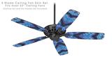 Phat Dyes - Heart - 103 - Ceiling Fan Skin Kit fits most 52 inch fans (FAN and BLADES SOLD SEPARATELY)