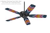 Phat Dyes - Heart - 104 - Ceiling Fan Skin Kit fits most 52 inch fans (FAN and BLADES SOLD SEPARATELY)