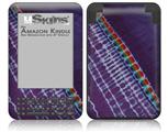 Tie Dye Alls Purple - Decal Style Skin fits Amazon Kindle 3 Keyboard (with 6 inch display)