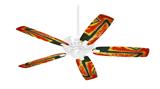 Phat Dyes - Music Note - 100 - Ceiling Fan Skin Kit fits most 42 inch fans (FAN and BLADES SOLD SEPARATELY)